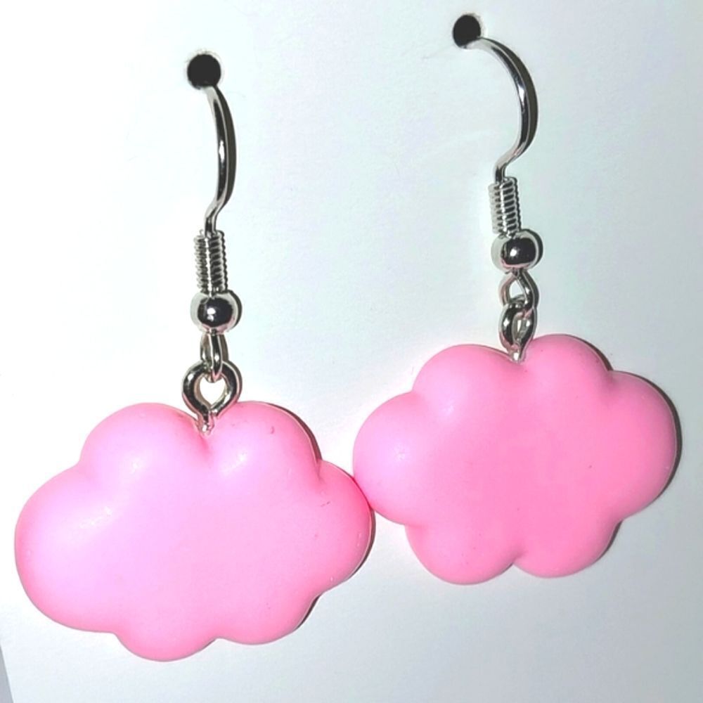 Pink Cloud Fashion Earrings - Picture 1 of 5